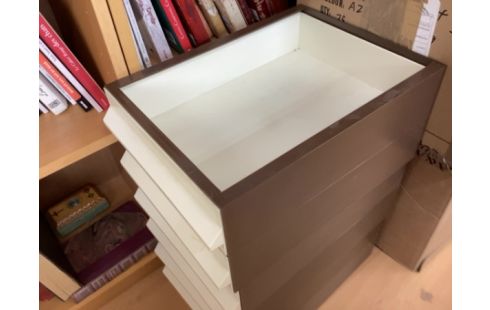 RANGEMENT TIROIRS PLASTIQUES LOT DE 3