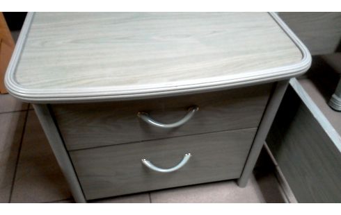 CHEVET VERTE BLEUE 2 TIROIRS L UNITE