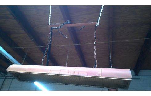 SUSPENSION RECTANGULAIRE LOOK BRONZE COULEUR