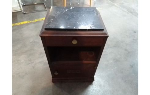 CHEVET 1 TIROIR 1 PORTE DESSUS MARBRE