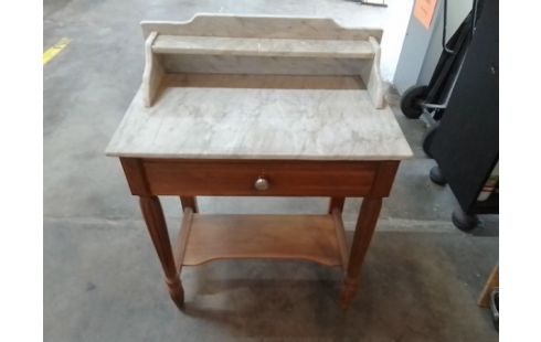 TABLE DE TOILETTE DESSUS MARBRE 1 TIROIR