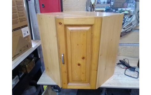 MEUBLE D'ANGLE 1 PORTE PIN