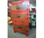 CABINET CHINOIS LAQUE ROUGE