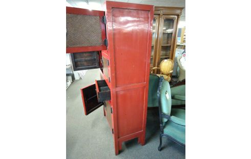 CABINET CHINOIS LAQUE ROUGE