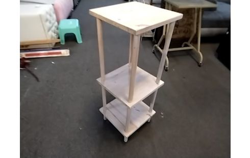 ETAGERE 3 NIVEAUX PIN LASURE BLANC