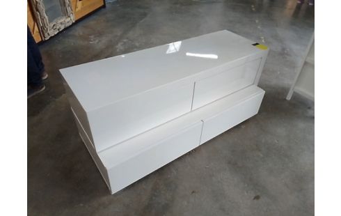 MEUBLE TV MODULABLE BLANC LAQUE