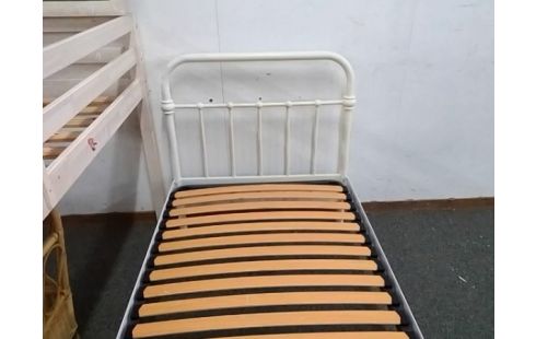 LIT METAL 90X190 AVEC SOMMIER A LATTES