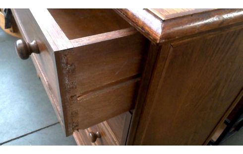 NÄHSCHRÄNKCHEN EICHE 4 SCHUBLADEN