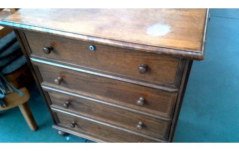 NÄHSCHRÄNKCHEN EICHE 4 SCHUBLADEN