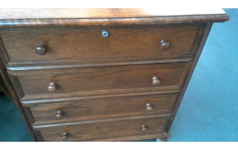 NÄHSCHRÄNKCHEN EICHE 4 SCHUBLADEN