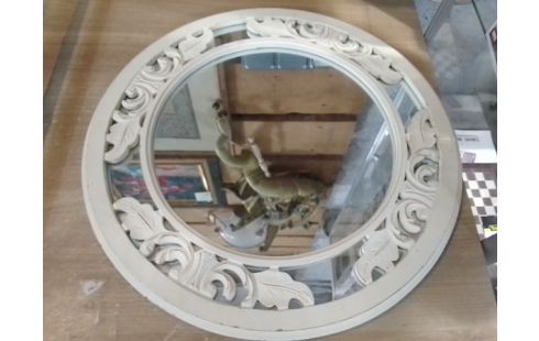 MIROIR OVALE PEINT