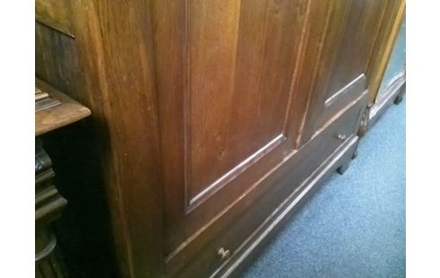 ARMOIRE ANCIENNE 2P 1T AVEC PENDERIE