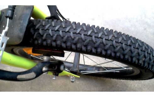 KINDERFAHRRAD, , B'TWIN-RAD SCHWARZ MET GRÜN