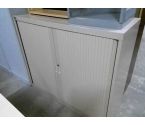 DEMIE ARMOIRE METALLIQUE BEIGE (SANS CLEF)