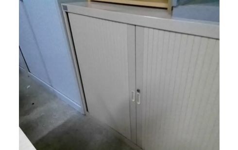 DEMIE ARMOIRE METALLIQUE BEIGE (SANS CLEF)