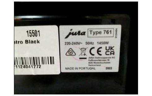 KAFFEEMASCHINE <JURA> ENA 4 TYP 761 SCHWARZ