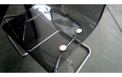 4 CHAISES IKEA TEINTE PLEXIGLAS CHROME
