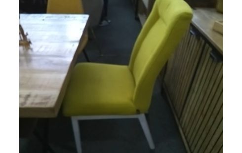 CHAISE MODERNE H&M TISSU JAUNE