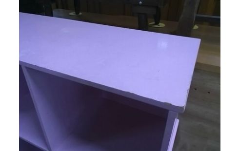 MEUBLE DE RANGEMENT 9 CASES ROSE (QLQS TRACES)