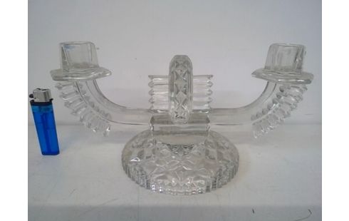 KANDELAAR 2 KAARSEN, ART DECO