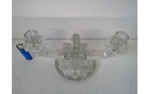 KANDELAAR 2 KAARSEN, ART DECO