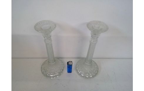 KANDELAAR 1 KAARS X 2, IN GLAS