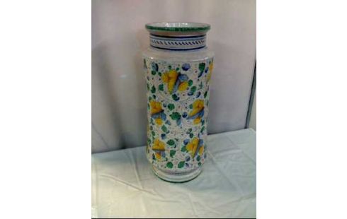 BODENVASE KERAMIK FLORAL VERZ. COLORIERT