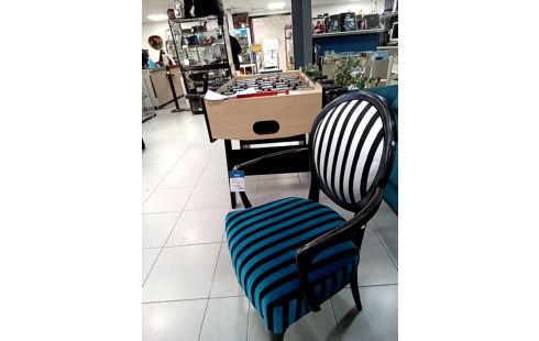 CABRIOLET MEDAILLON NOIR ET BLEU