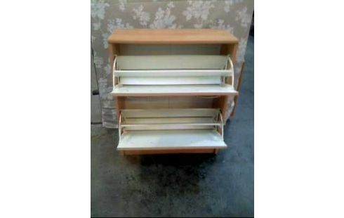 SCHUHREGAL HOLZOPTIK 2-SCHUBLADEN