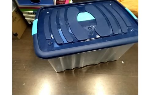 RANGEMENT Avec couvercle bleu