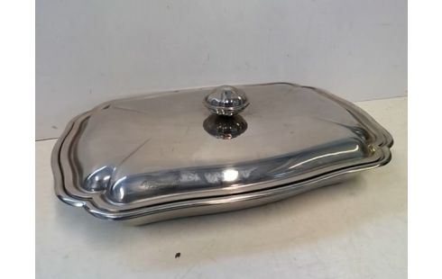 PLAT INOX AVEC COUVERCLE