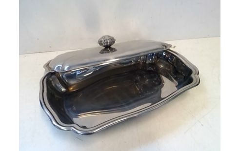 PLAT INOX AVEC COUVERCLE