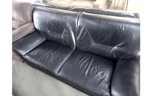 CANAPE CUIR 3P L:2m l:90cm