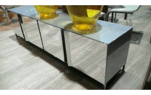 MEUBLE TV 4 PORTES MIROIR