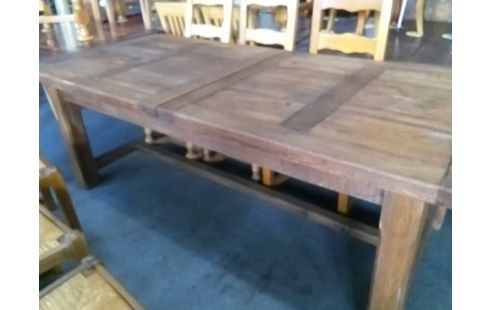 TABLE DE FERME 101x230 EN L'ETAT AVEC 1 ALLONGE INTERIEURE