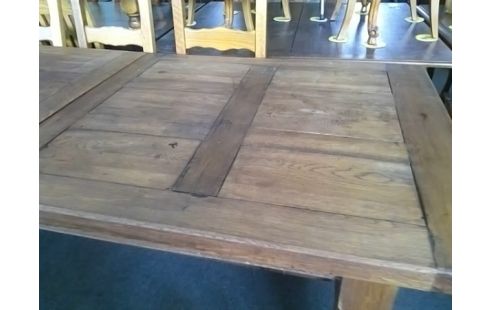 TABLE DE FERME 101x230 EN L'ETAT AVEC 1 ALLONGE INTERIEURE