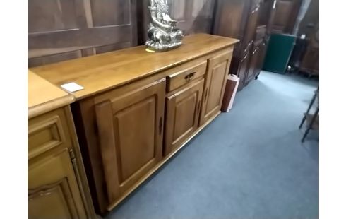 BAHUT BAS 3 PORTES 1 TIROIR CHENE