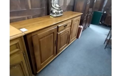 BAHUT BAS 3 PORTES 1 TIROIR CHENE