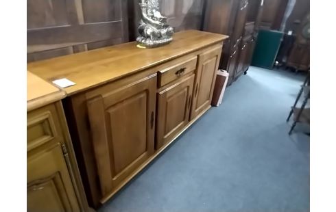 BAHUT BAS 3 PORTES 1 TIROIR CHENE