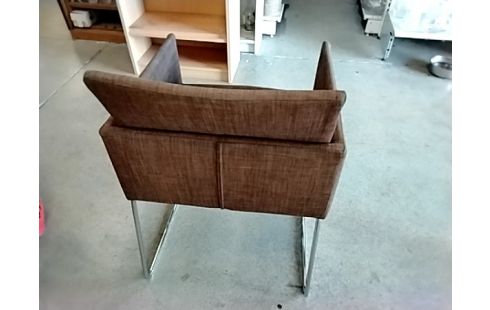 FAUTEUIL MODERNE TISSU ET CHROME