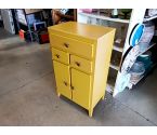 MEUBLE D'APPOINT JAUNE 3 TIROIRS / 2 PORTES
