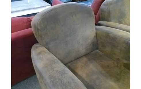 FAUTEUIL TISSU MARRON