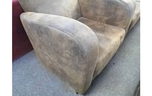 FAUTEUIL TISSU MARRON