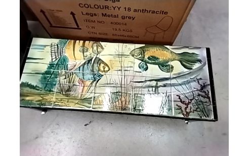 TABLE BASSE CARRELEE VINTAGE