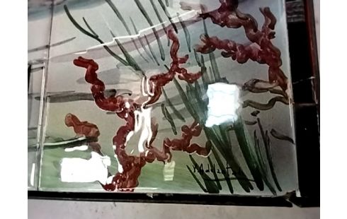 TABLE BASSE CARRELEE VINTAGE