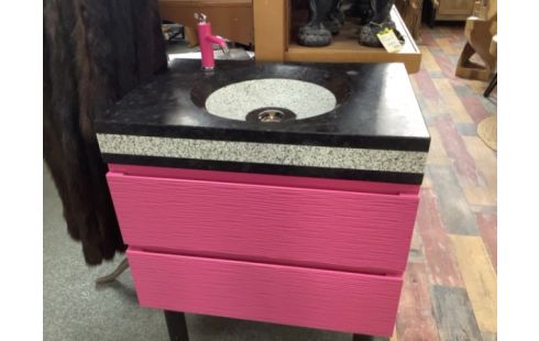 MEUBLE SALLE DE BAIN VASQUE ET ROBINET 72X50X89