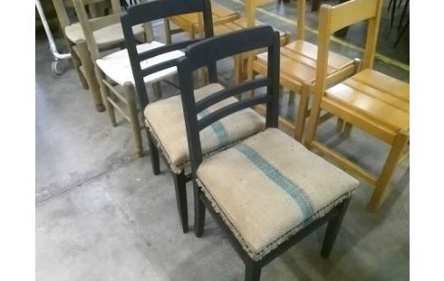 2 CHAISES BOIS VINTAGE