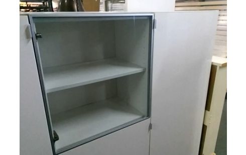 MEUBLE DE RANGEMENT BLANC 4P 1T