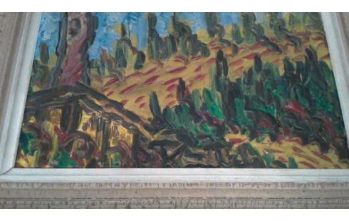 HUILE SUR PANNEAU SIGNEE