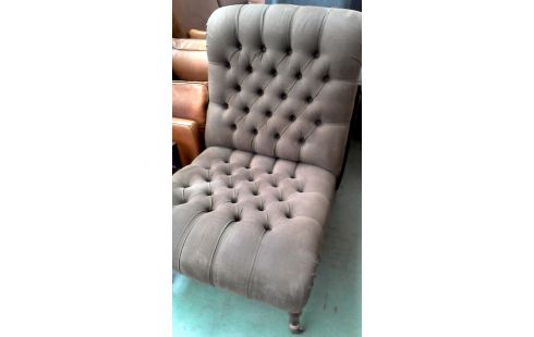 FAUTEUIL VERTE BRUN TISSU